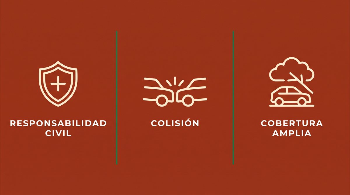 Responsabilidad civil, colisión y cobertura amplia: los tres tipos de cobertura